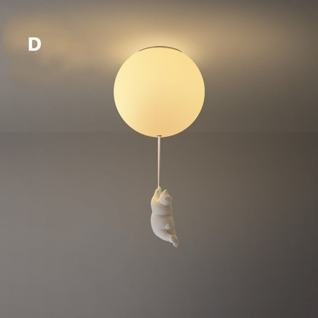 Ballonbeer Plafondlamp | Speelse Berenontwerp