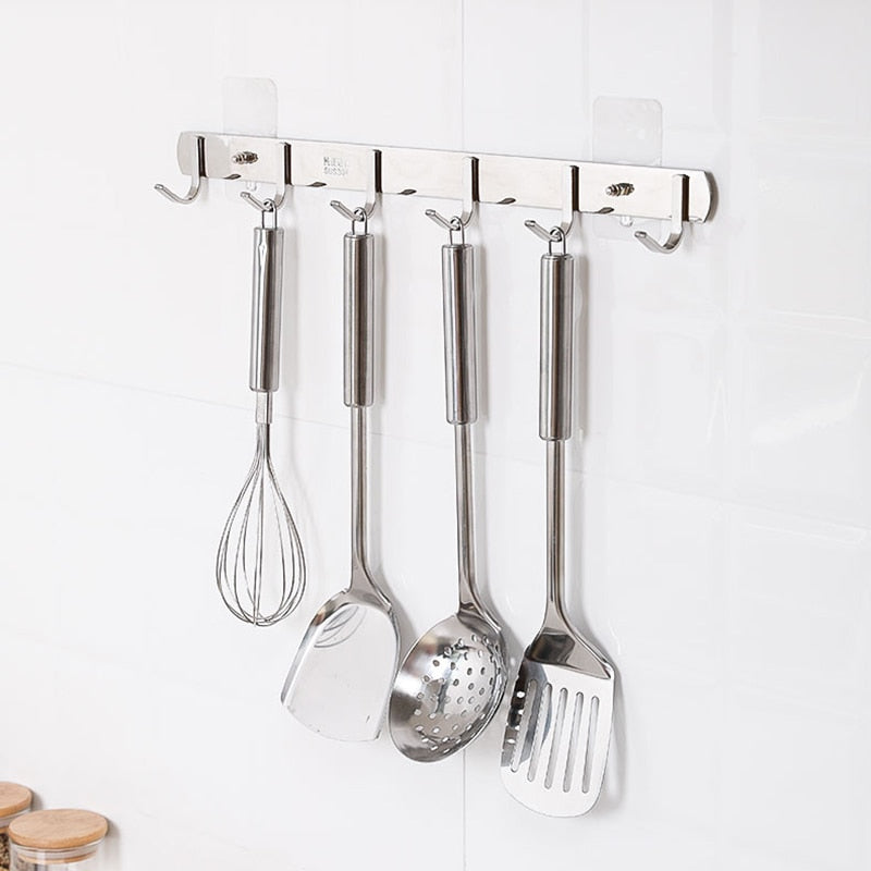 10 Stuks Zware Punch-Free Transparante Kleefhaken