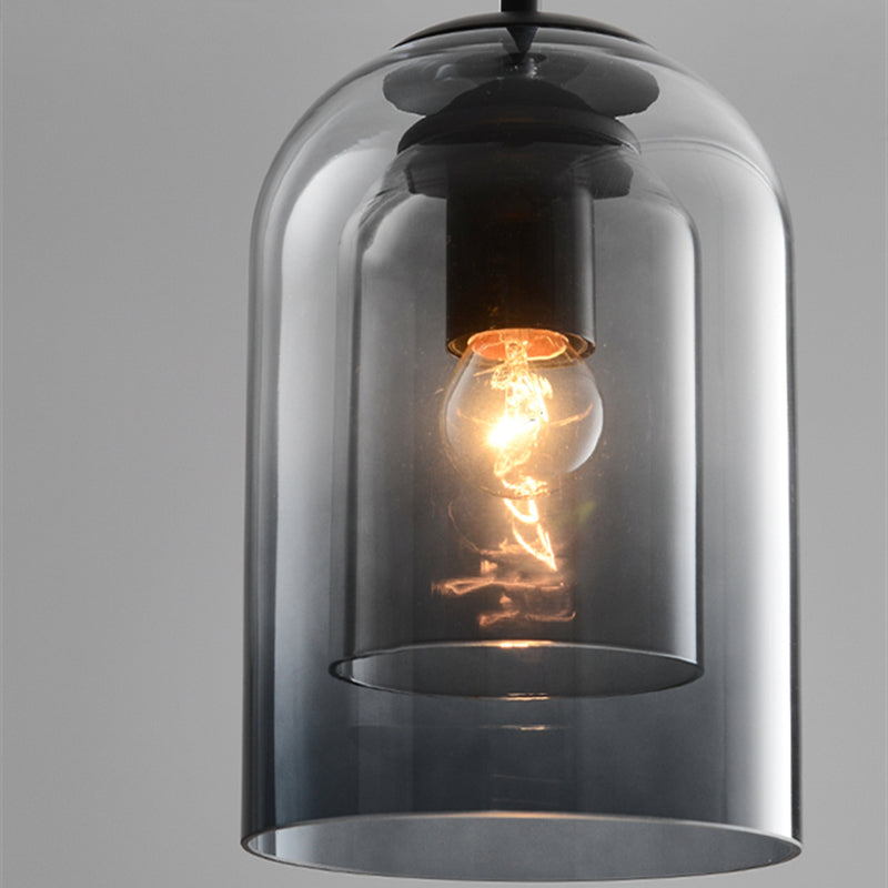 Mica Mid-Century Hanglampen met Dubbel Glas