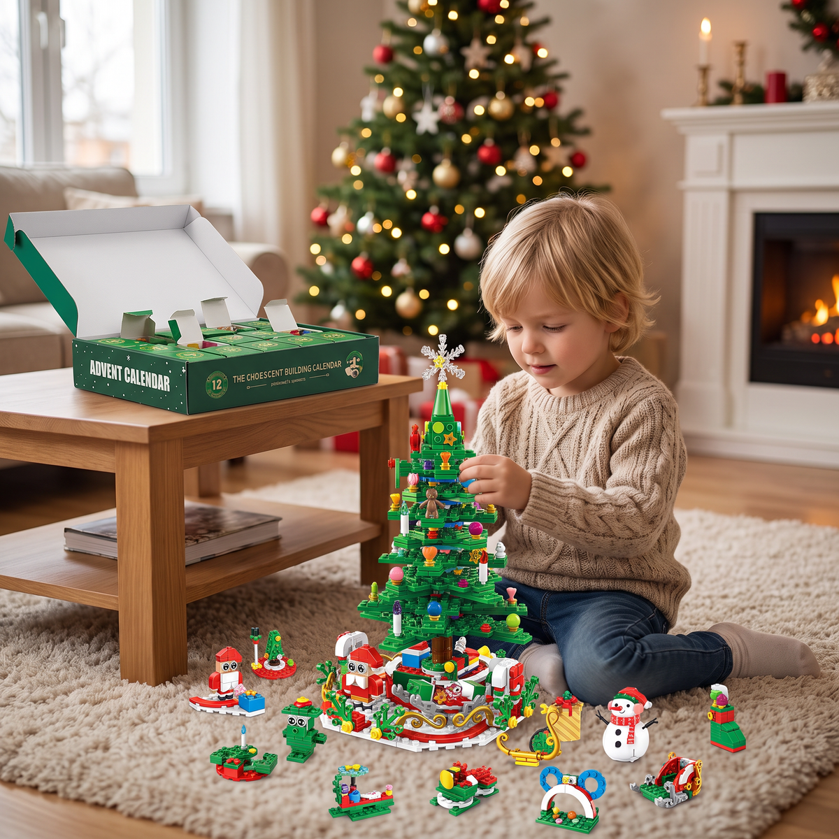 Kerstboom Bouwstenen Adventskalender – 24 Dagen Vol Bouwplezier