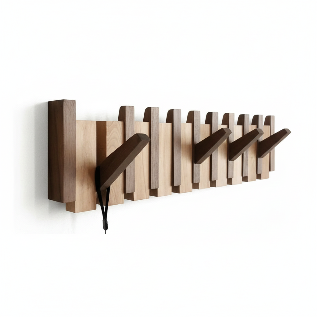 Houten Pianohanger Kapstok Voor Elegante Kledingopslag