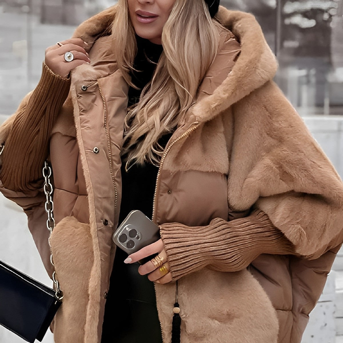 Warme Donsjack met Relaxte Pasvorm – Lichte Winterjas voor Stijl en Comfort