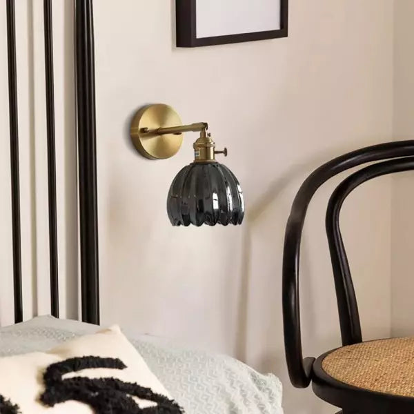 Retro Bloemknop Tulp Glas Wandlamp