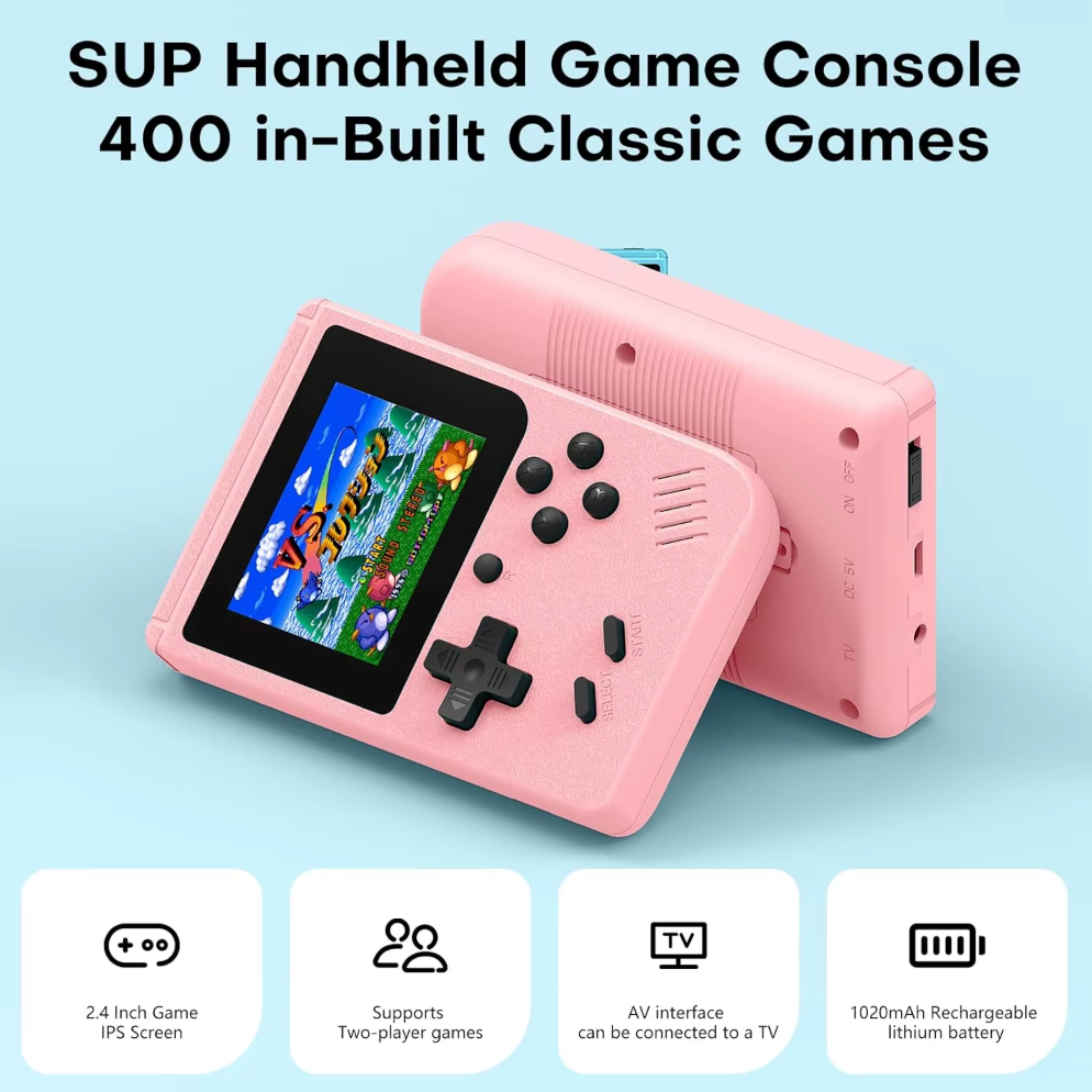 400 in 1 Spelconsole - Retro Pocketform Gaming