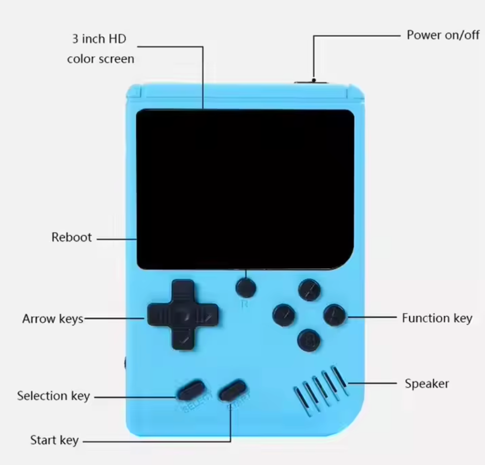 400 in 1 Spelconsole - Retro Pocketform Gaming