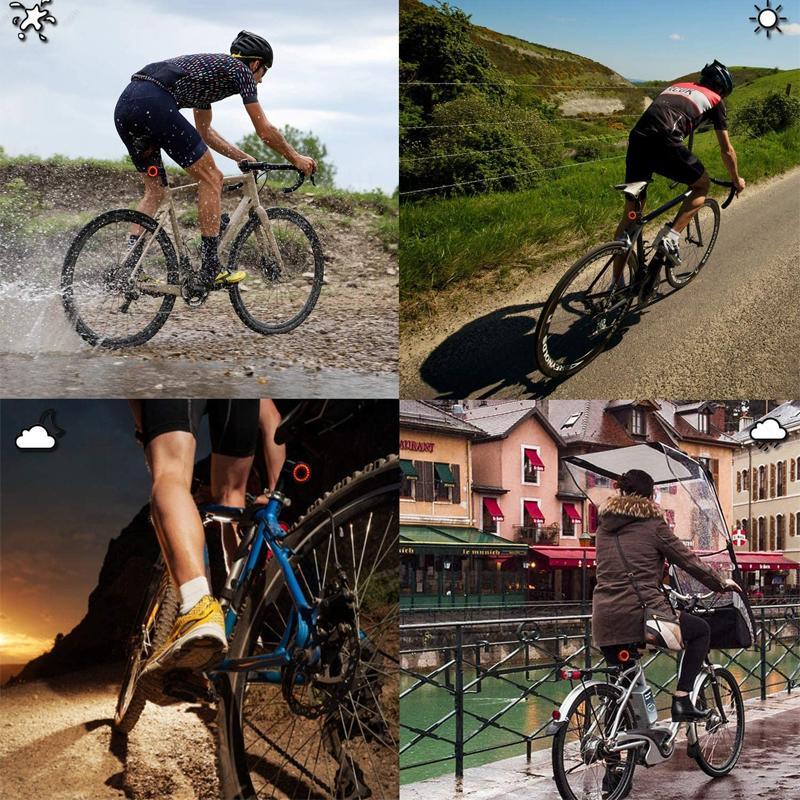 Achterlicht & Remlicht voor Fiets en Racefiets met 6 Modi en Accu | Lumirad