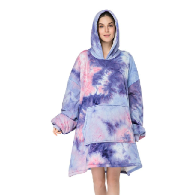 Ultra-zachte fleece- en woldeken met capuchon voor comfort en warmte thuis