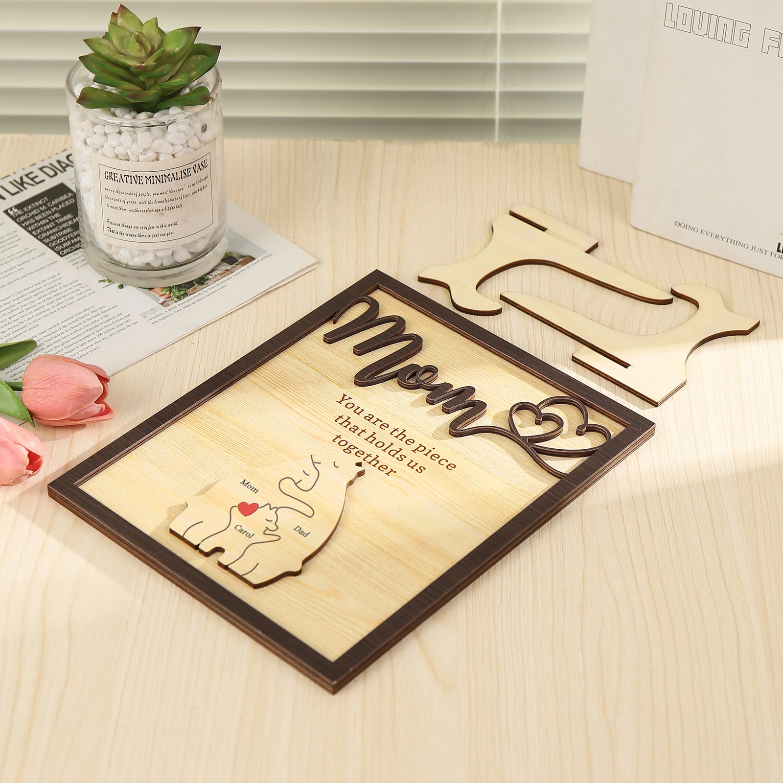 Happyfam Beertjes | Gepersonaliseerde berenfamilie puzzel