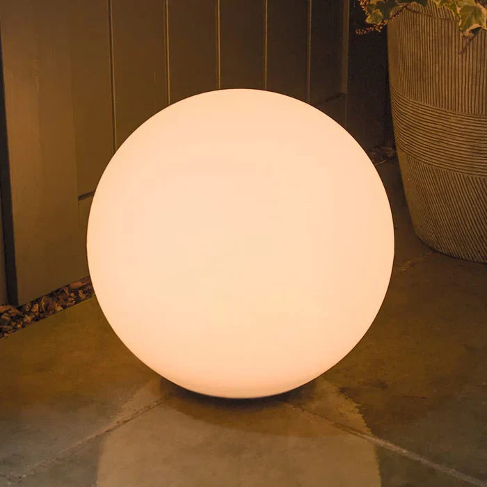 Moderne PE Globe Buiten Tuinlamp LED Oplaadbaar