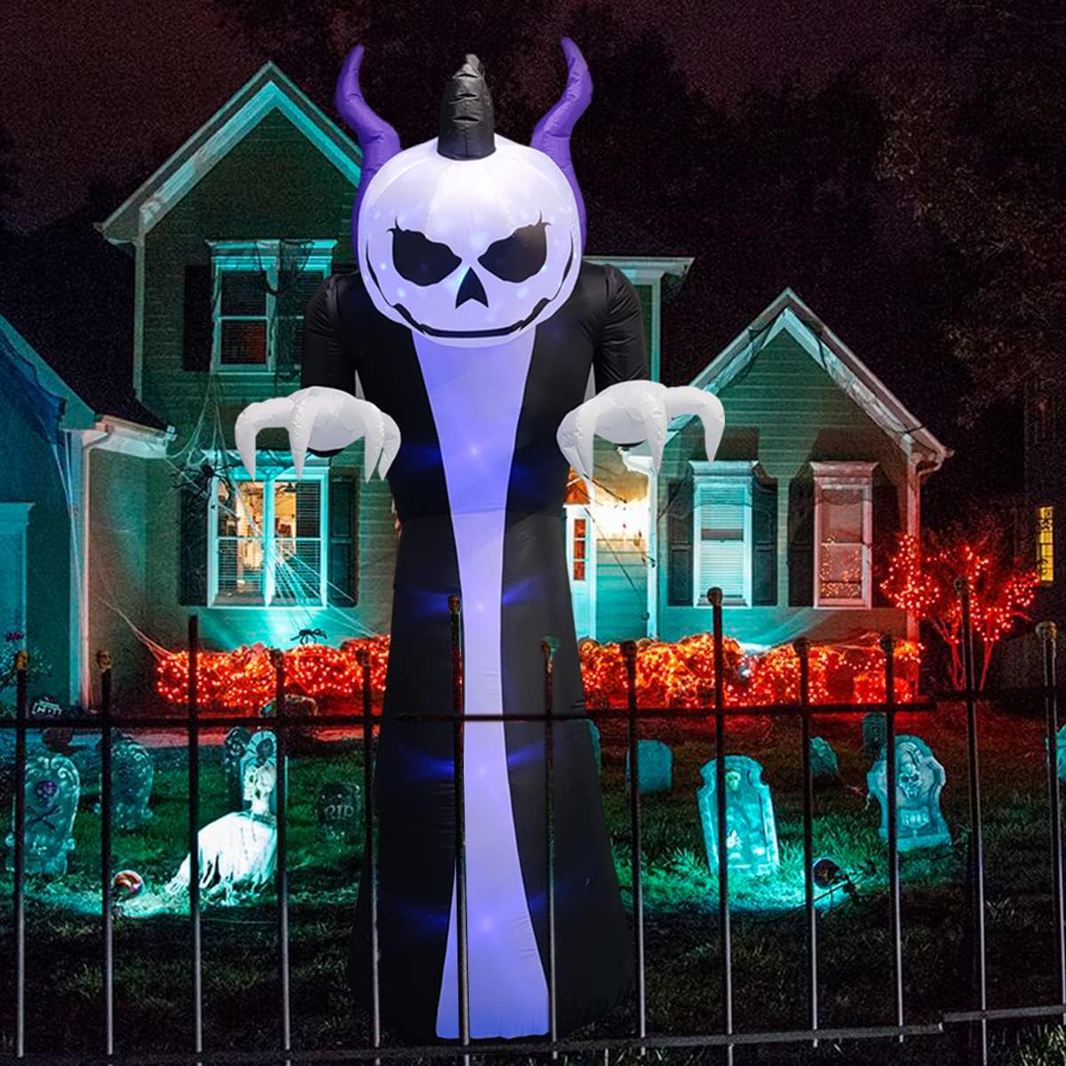 Halloween Decoraties Opblaasbare Buiten Geest Licht
