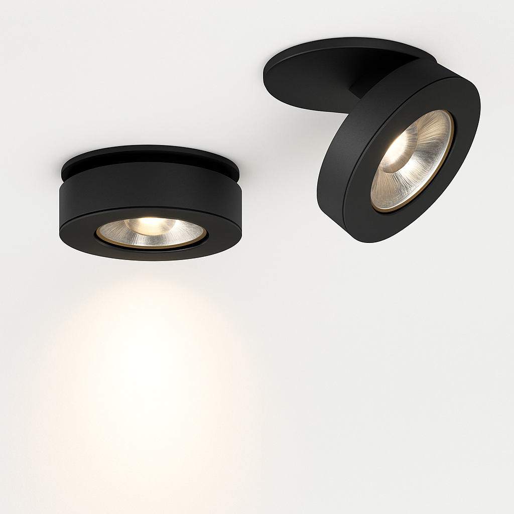 Moderne ronde en draaibare LED-inbouwlamp Slim