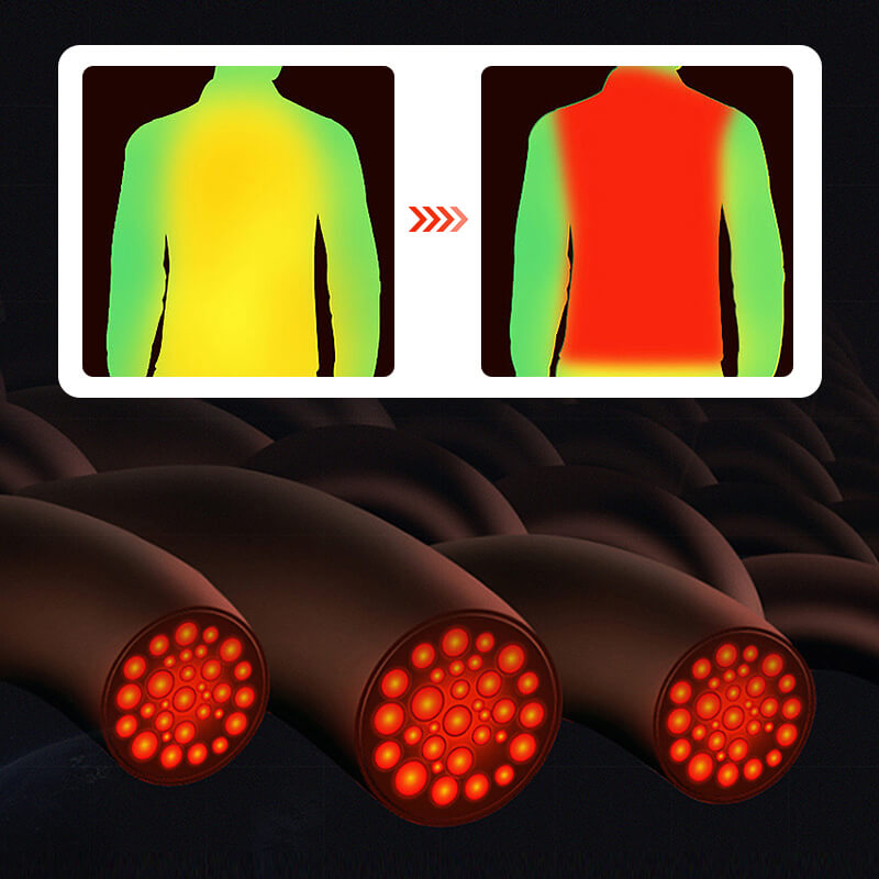 Sandsberg | Graphene Verwarmingsvest | USB-oplaadbare verwarmingszones | Zwart