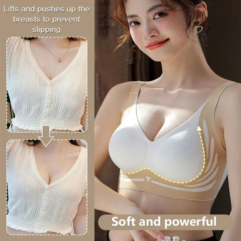 Heffende bügellose push-up BH met anti-sagging effect