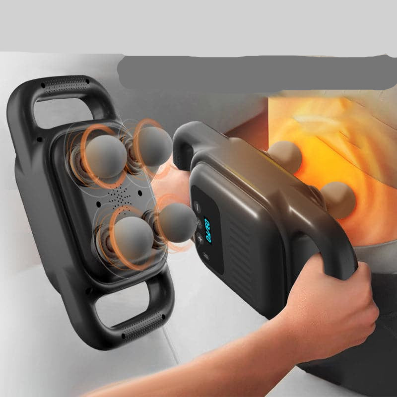 LuxuraPulse 4-Koppig Fascial Gun Massageapparaat | Verlicht spierspanning en bevorder herstel met luxe