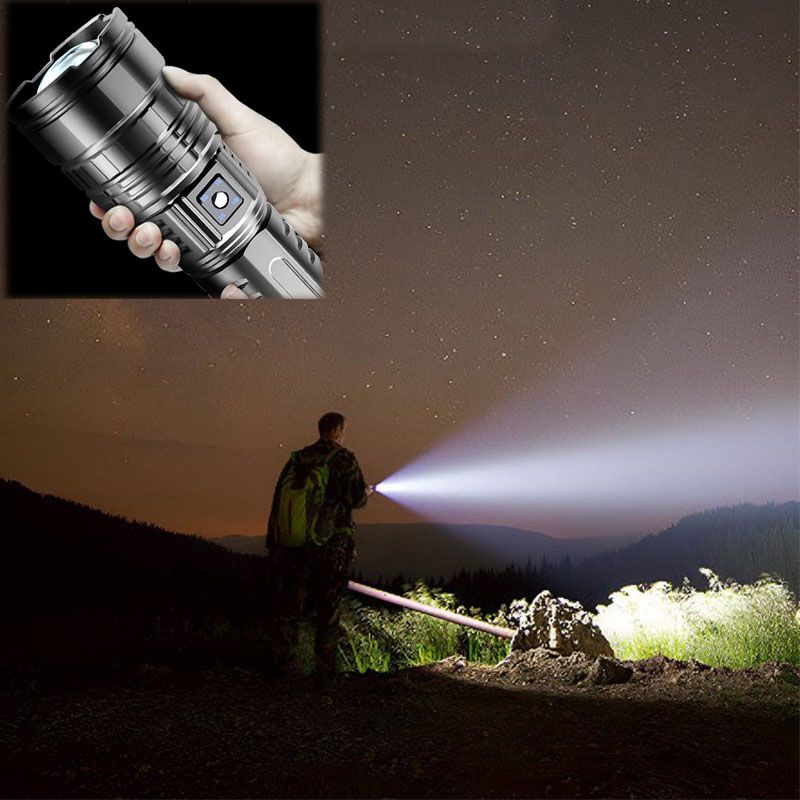 LuxeLumen Premium Laser Telescoop Zaklamp | Multifunctionele zaklamp met krachtige zoomfunctie