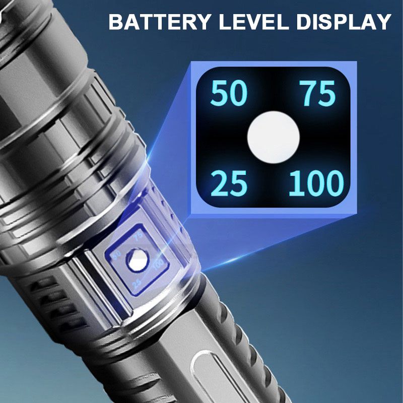 LuxeLumen Premium Laser Telescoop Zaklamp | Multifunctionele zaklamp met krachtige zoomfunctie