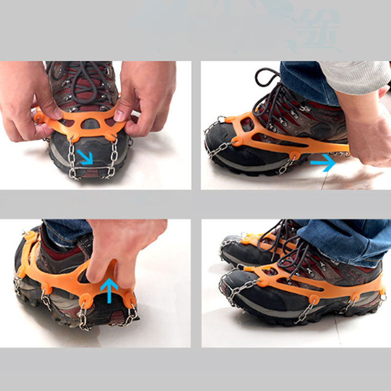 GripSneeuw Antislip Schoenspikes – Sterke spikes voor ijs & sneeuw
