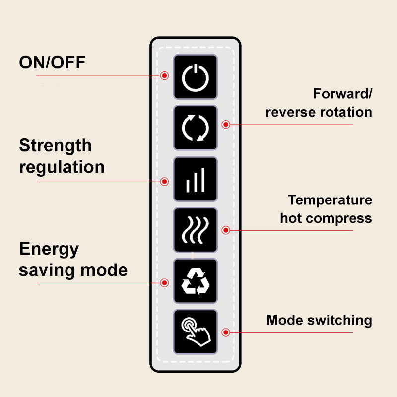 Elegant | Diepe massagekussen – kalmerende warmte – multifunctioneel