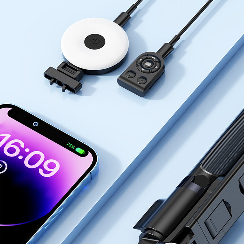 LuxuraSnap Elite Selfie Stick Tripod | Maak verbluffende selfies met geïntegreerde LED vullicht