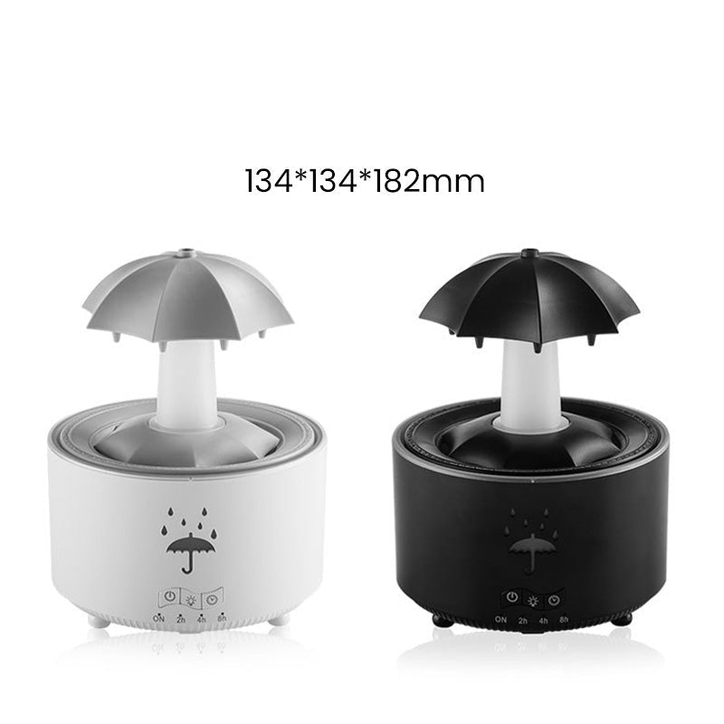 AromaLux 7-Kleurige Roterende Regendruppel Luchtbevochtiger | Verfrissende aromatherapie met sfeervolle verlichting