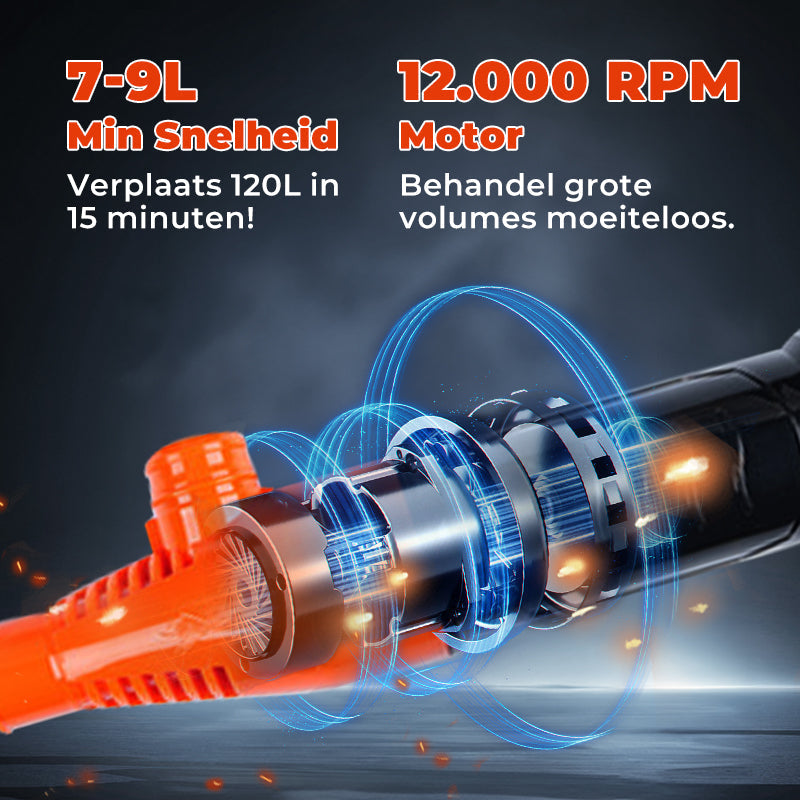 AquaLux Draadloze Vloeistofoverdrachtpomp | Efficiënte en draagbare oplossing voor vloeistofoverdracht