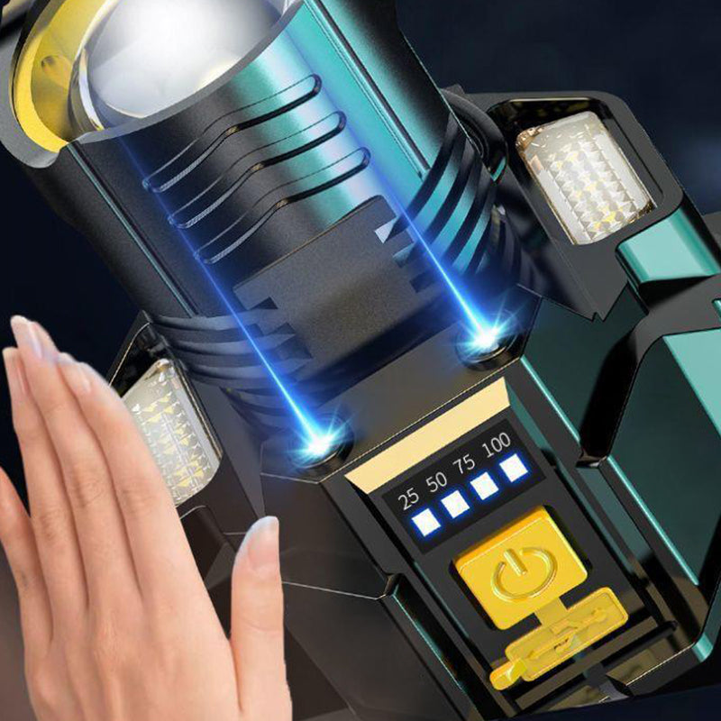 LuxeLight Waterdichte Oplaadbare Hoofdlamp | Perfecte verlichting voor buitenavonturen en handsfree gebruik