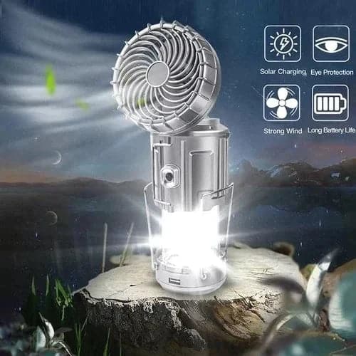 Elegante Licht | 6-in-1 LED Lantaarn – Draagbaar - Ventilator - Oplaadbaar