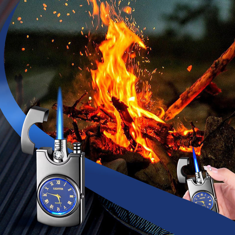 LuxeFlame Opblaasbare Winddichte Metalen Aansteker | Elegant en duurzaam voor elke gelegenheid