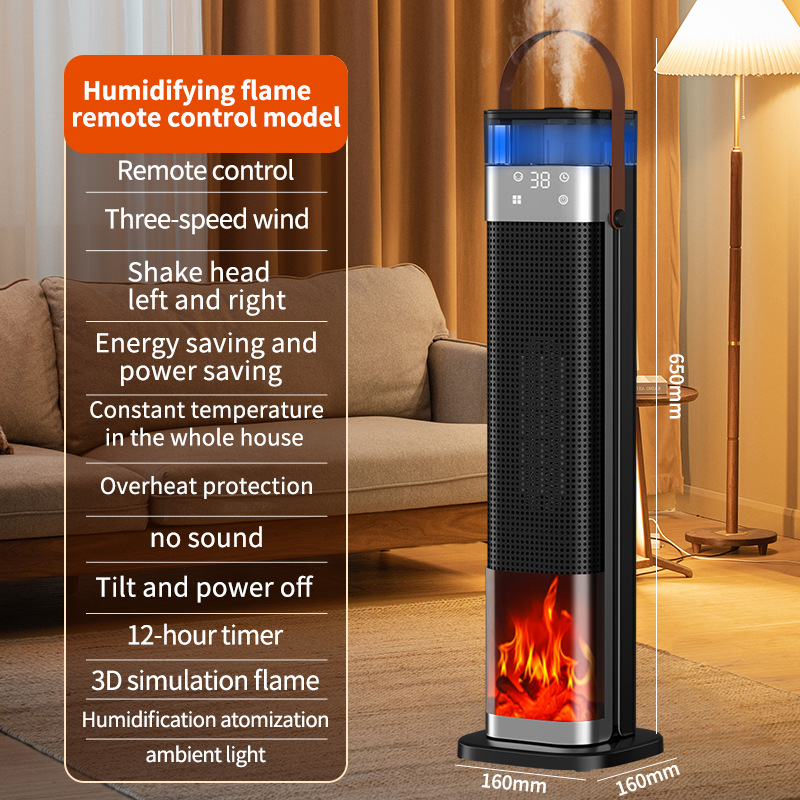 PTC Kachel 2000W met Luchtbevochtiger – 2-in-1 Elektrische Verwarming