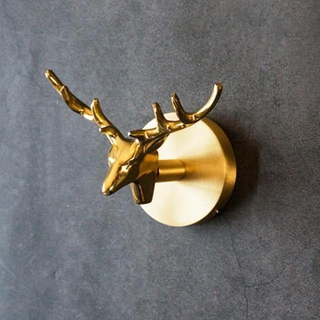 Gouden Messing Wandhaken – Handgemaakte Dierontwerpen voor Stijlvolle Wanddecoratie