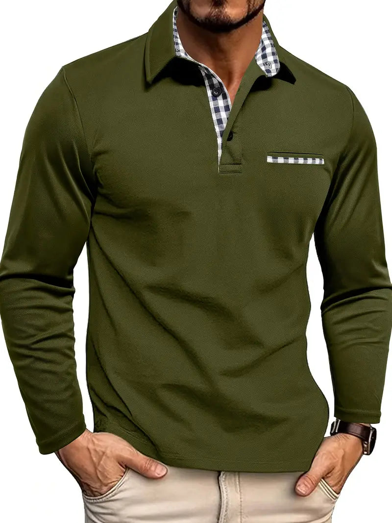 Polo Met Lange Mouwen Comfortabele Pasvorm Tijdloze Stijl