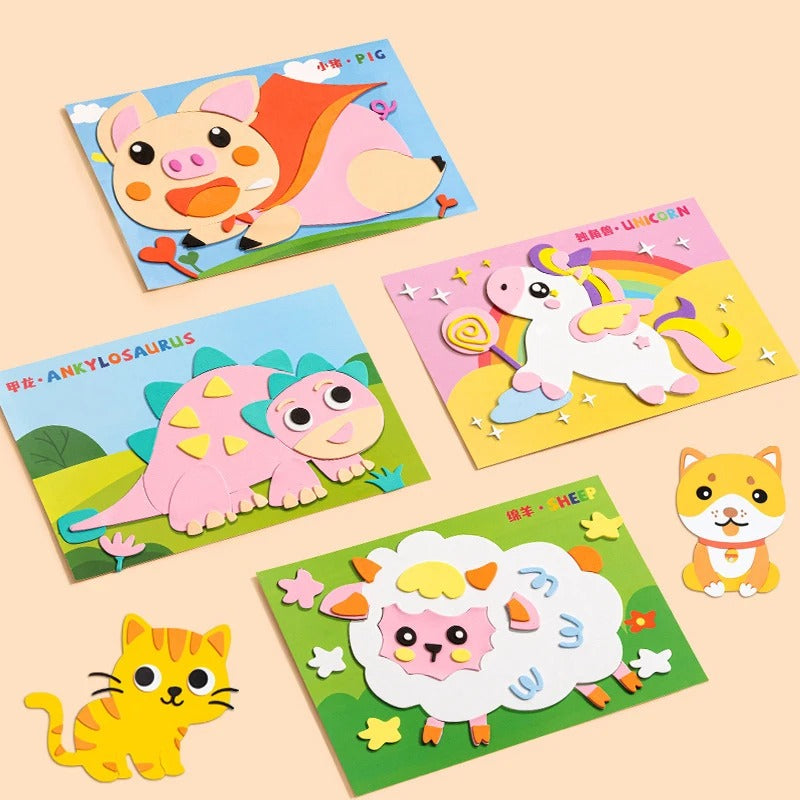 Creatieve Sticker Knutselset voor Kinderen