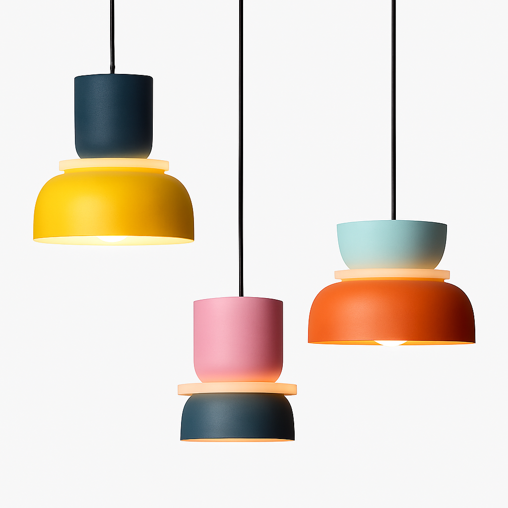 Kleurrijke Hanglamp met Speelse Vormen van Makazon