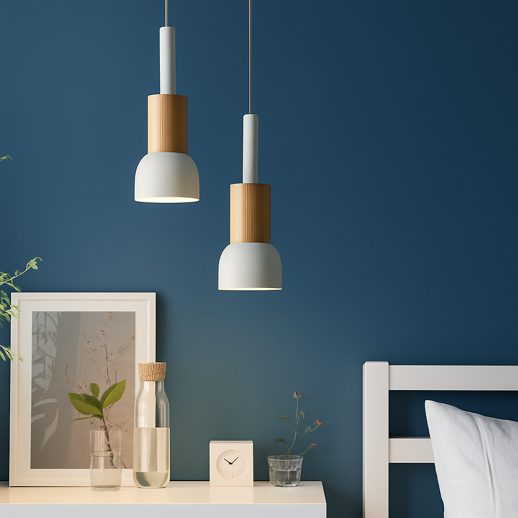 Design-hanglamp van hout en metaal in verschillende vormen Venster