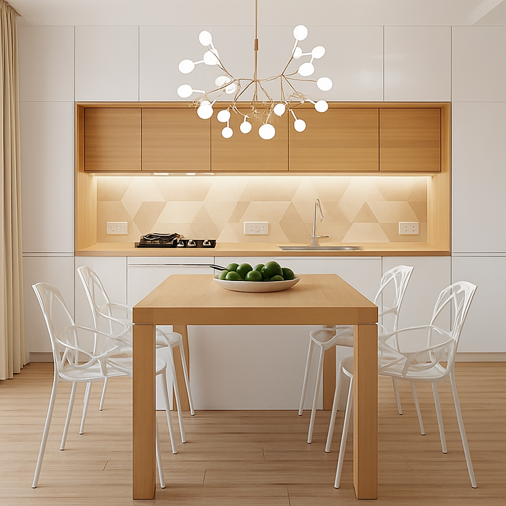 Moderne LED-hanglamp Boom in Koper of Zwart voor Thuis