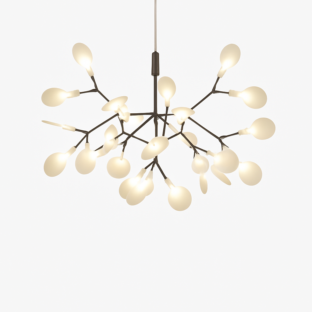 Moderne LED-hanglamp Boom in Koper of Zwart voor Thuis
