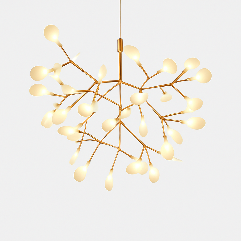 Moderne LED-hanglamp Boom in Koper of Zwart voor Thuis