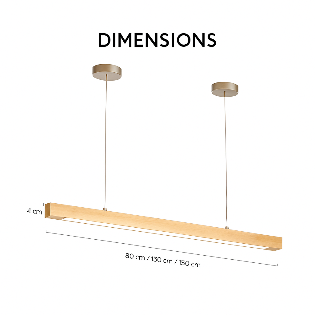 Moderne LED Houten Hanglamp