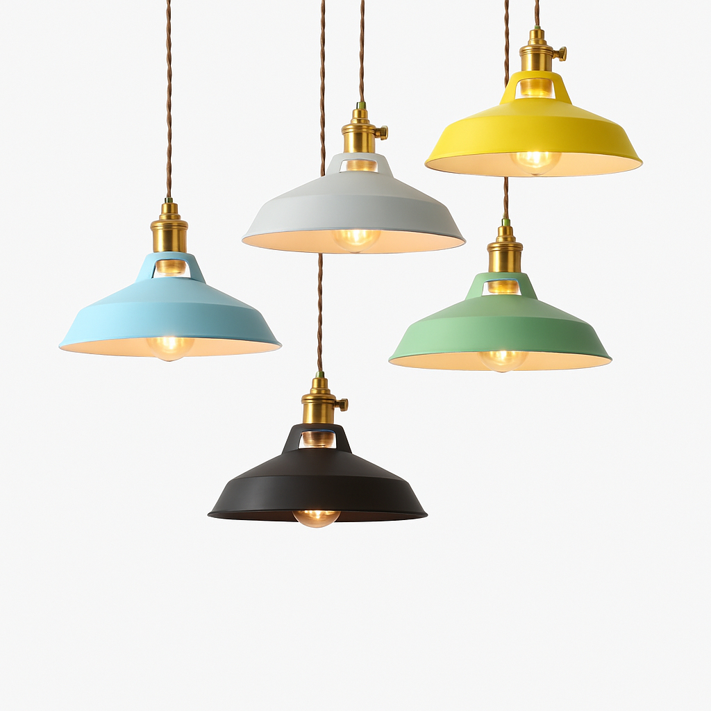 Kleurige Metaal-LED-Pendellamp Loft