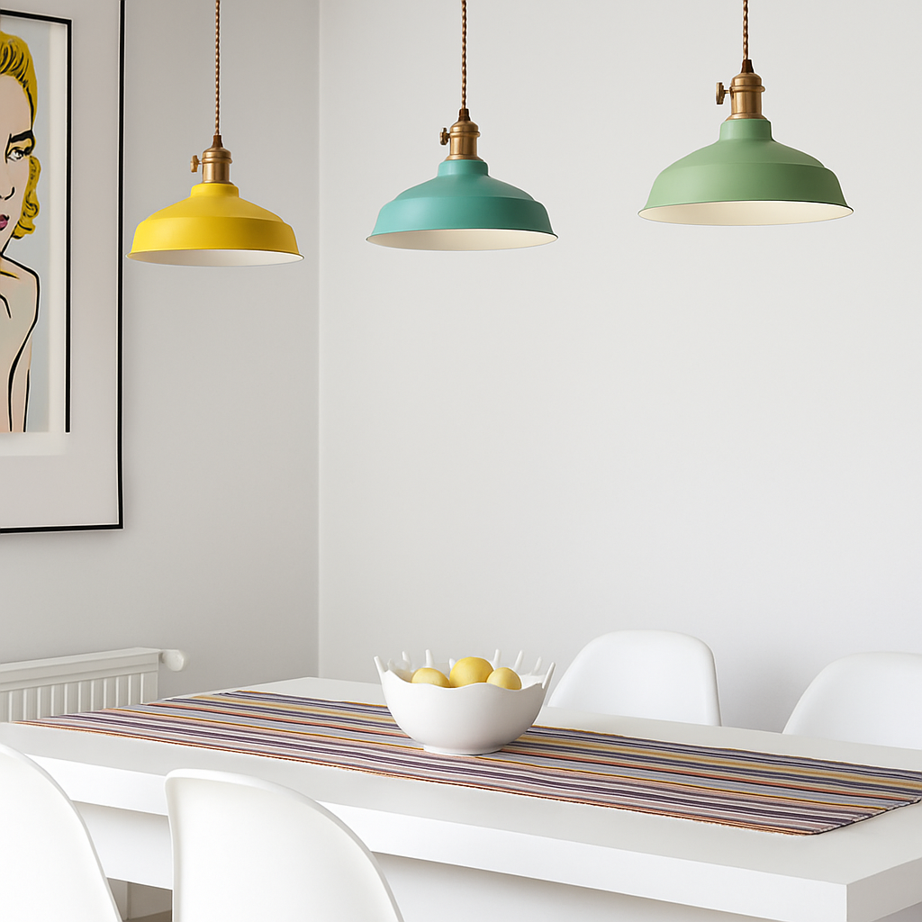 Kleurige Metaal-LED-Pendellamp Loft