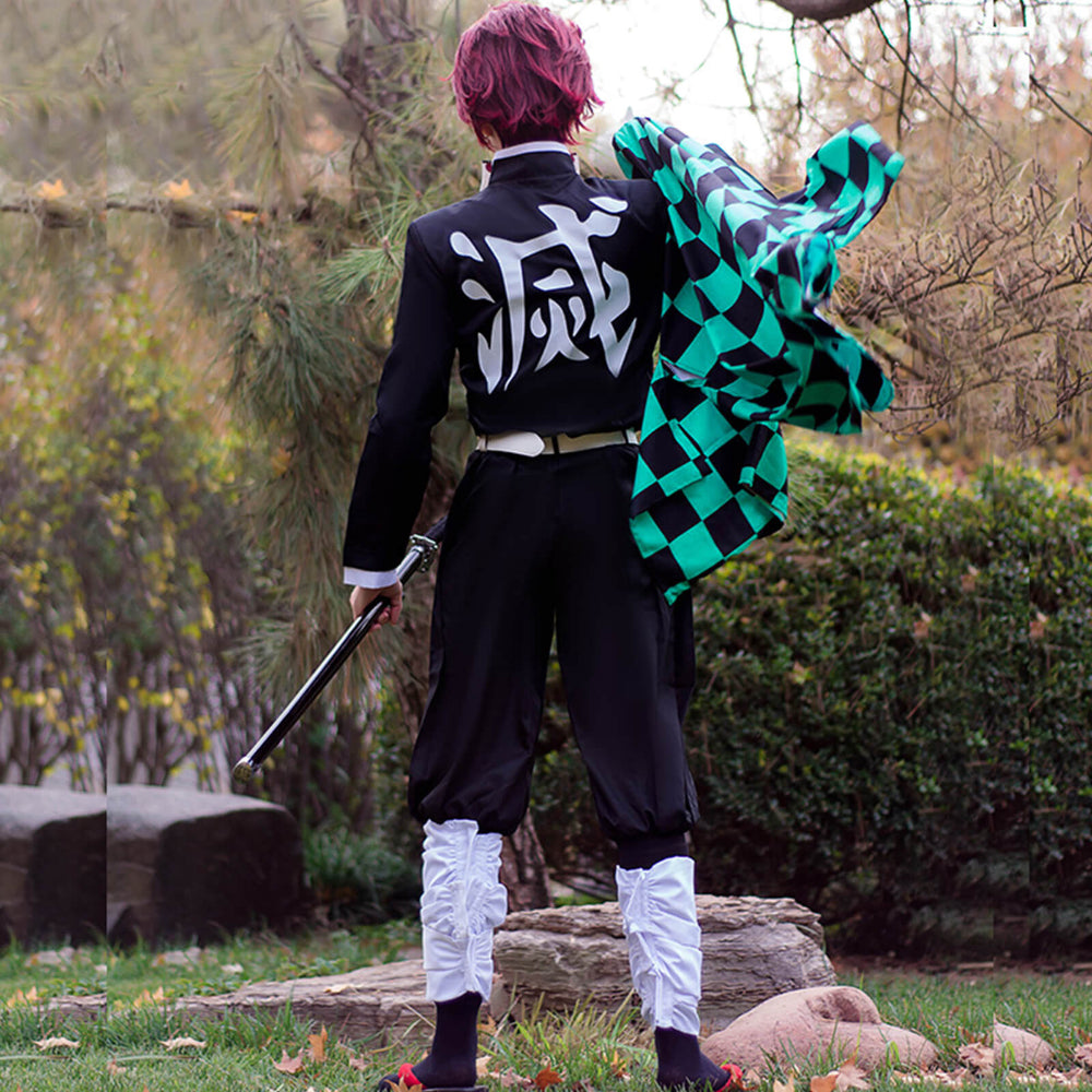 Halloween Kostuum Groene Geruite Kimono Set