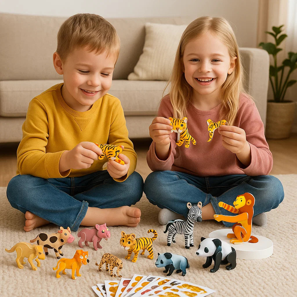 3D Cartoon Puzzelset voor Kinderen