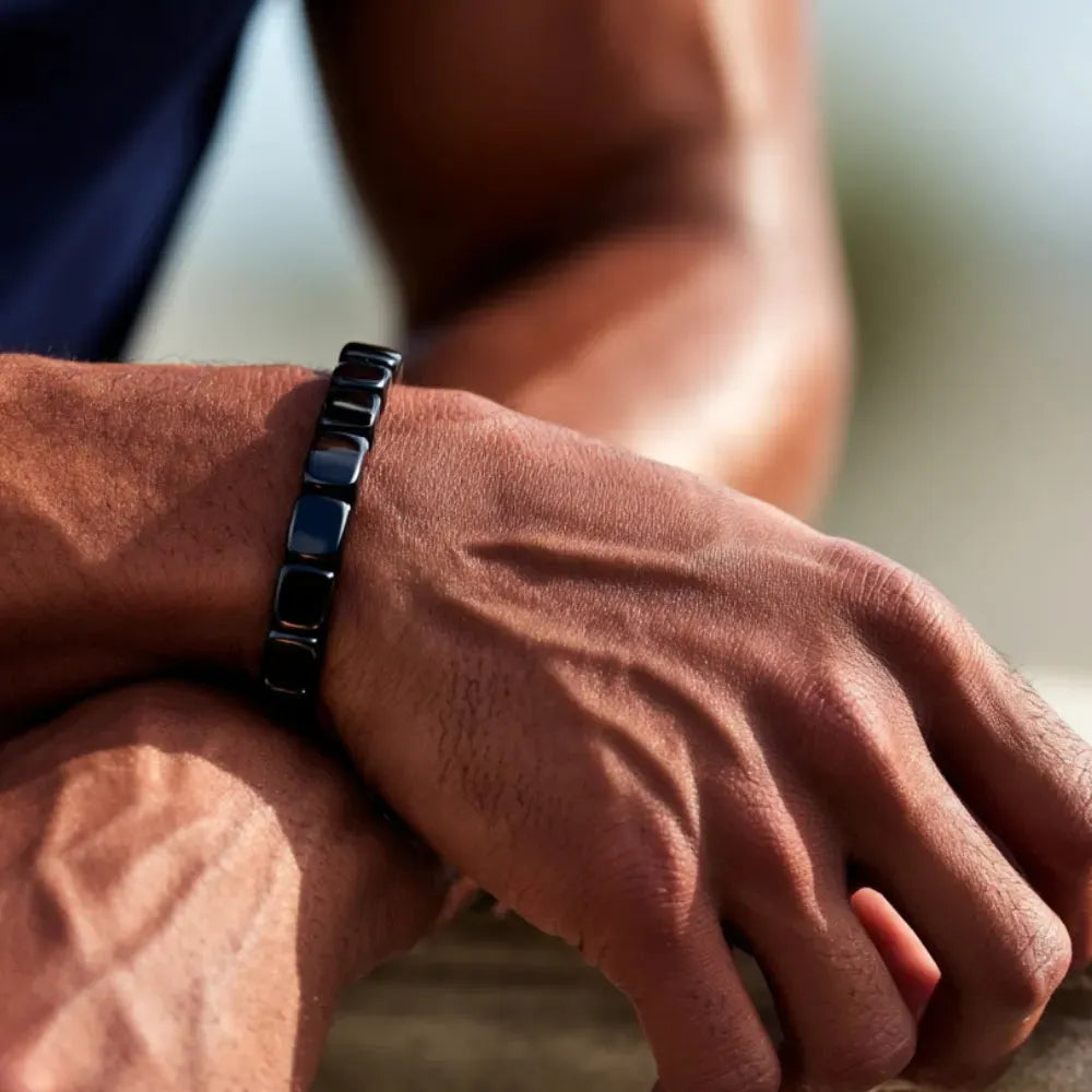 Hematiet-Armband voor Heren – Elegantie, Kracht & Stijlvolle Energie