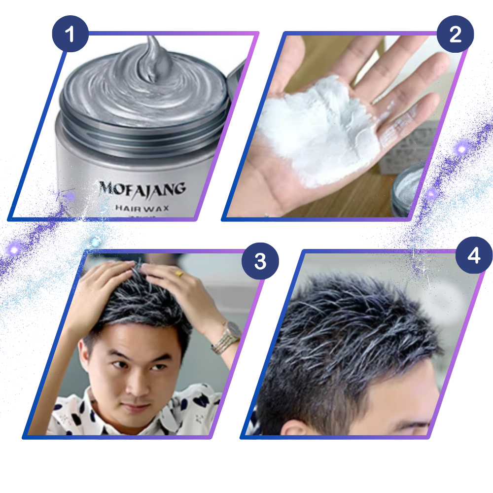 Tijdelijke Levendige Haarwax Kleur