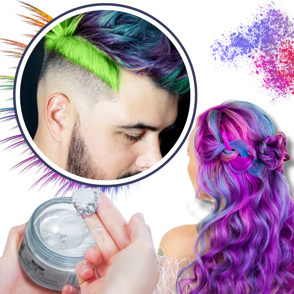 Tijdelijke Levendige Haarwax Kleur