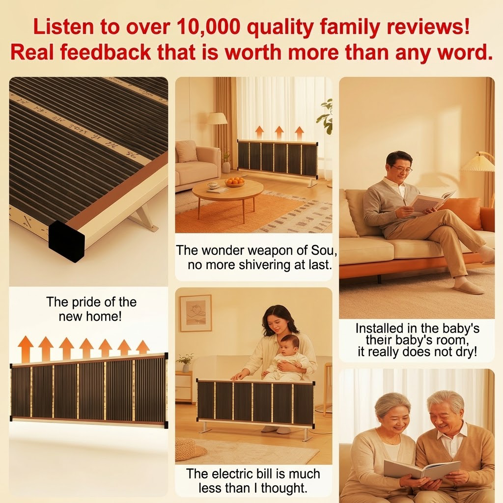 Infrarood Wandverwarming – Snelle 3 Seconden Verwarming, Energiezuinig & Stil