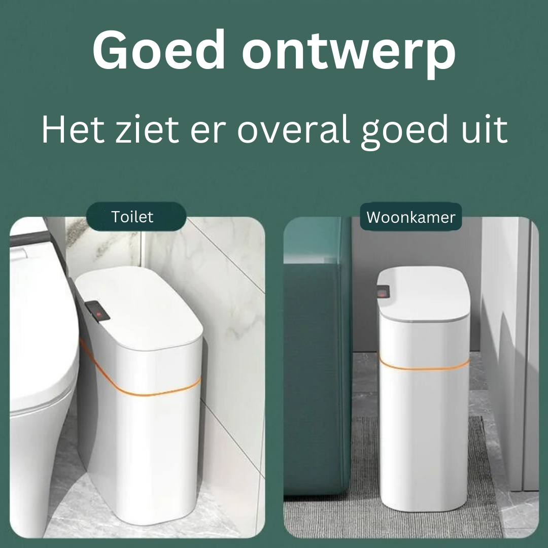 Intelligente prullenbak | Stijlvol en met bewegingssensor