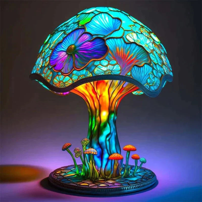 AuraGlass - Magische gekleurde glazen lamp voor een ontspannende sfeer