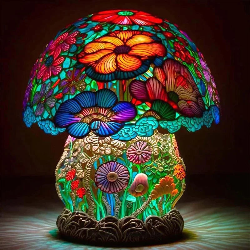 AuraGlass - Magische gekleurde glazen lamp voor een ontspannende sfeer