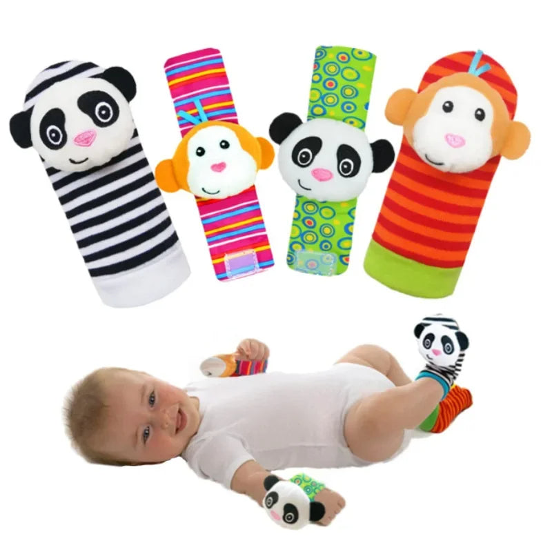 Sensorische Baby Plüschsokken en Armband